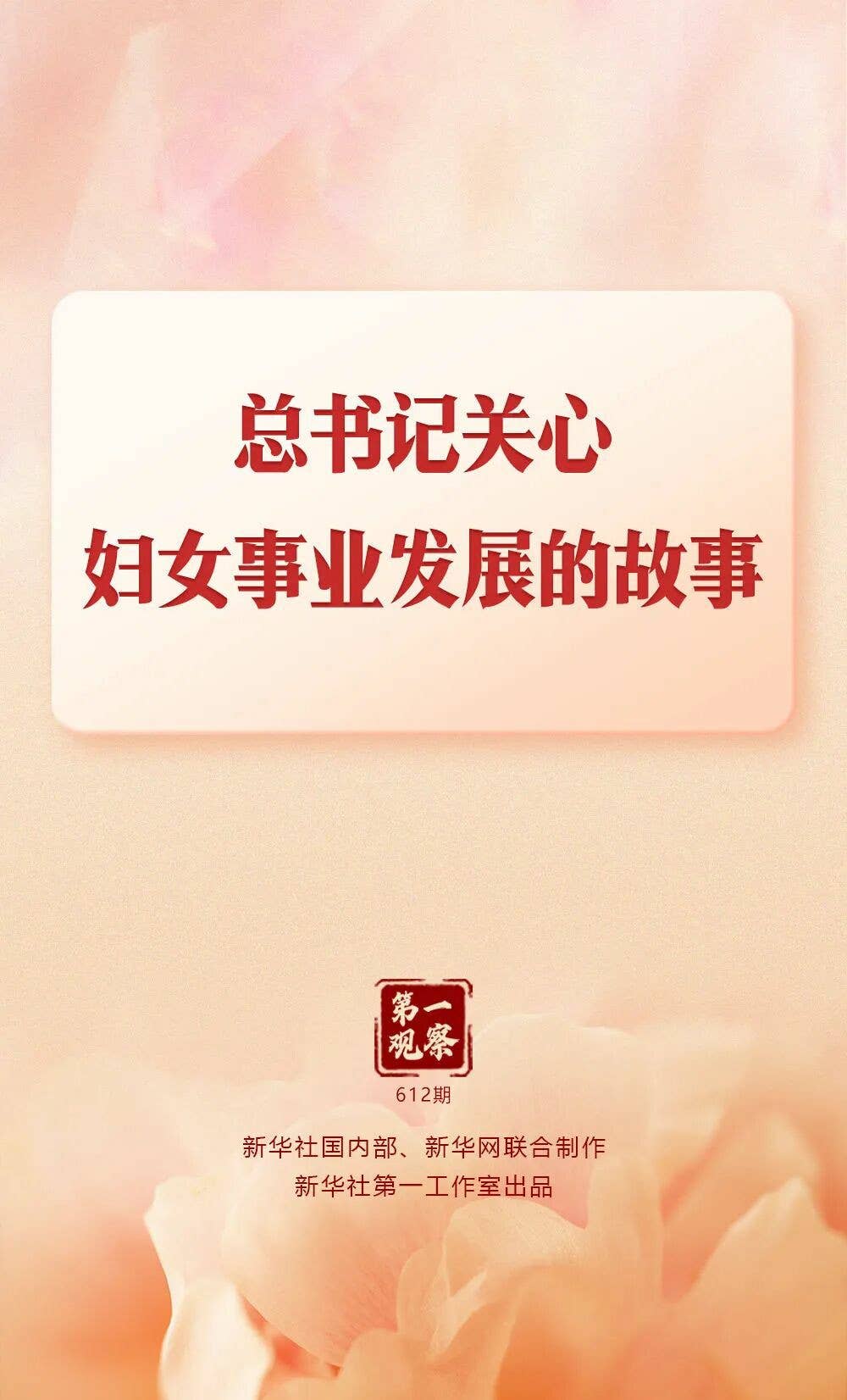 总书记关心妇女事业发展的故事